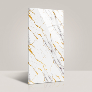 Golden marble sheet wall panel